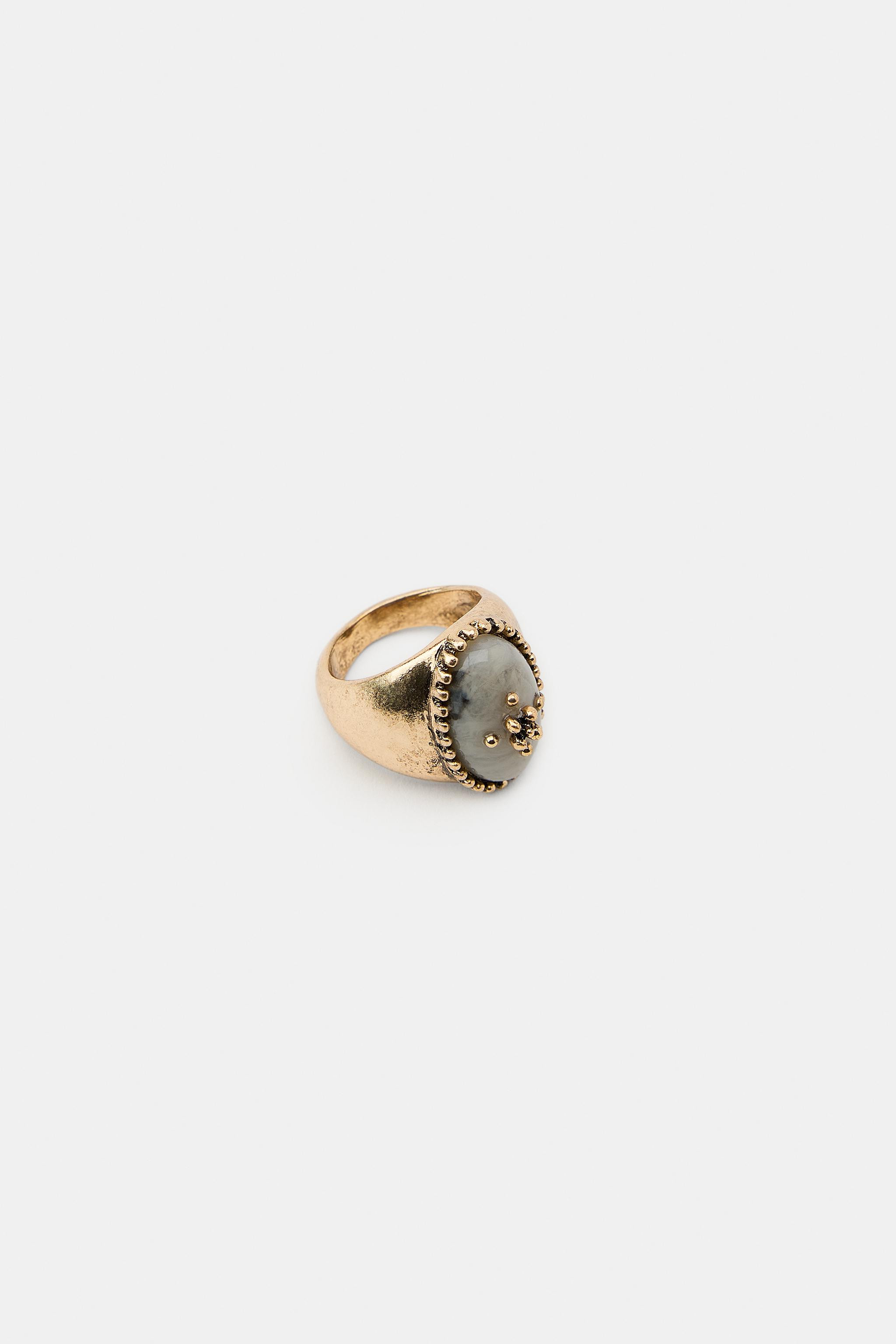 3-PACK OF STONE RINGS | Zara US