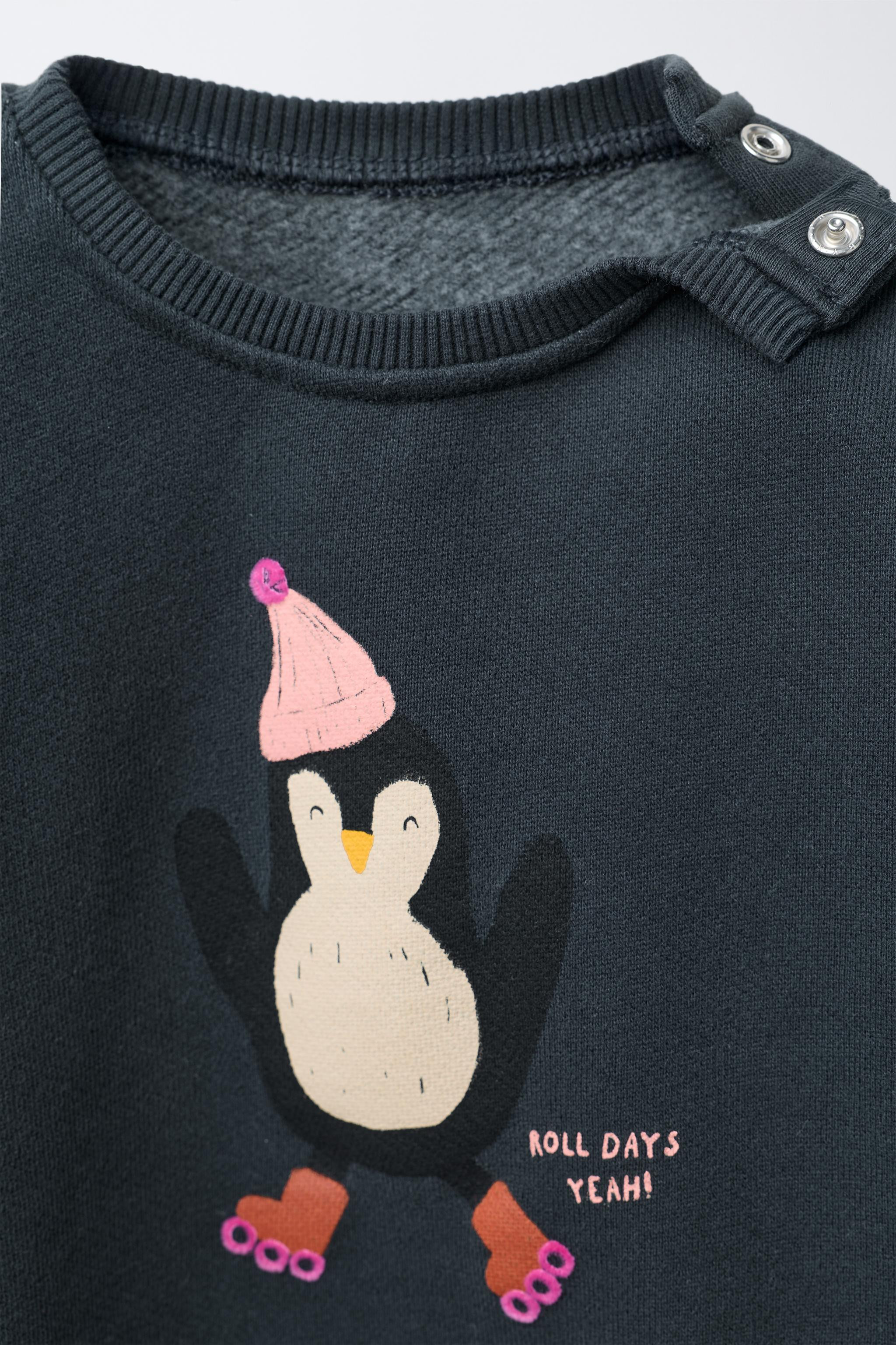 PENGUIN PRINT SWEATSHIRT | Zara UK
