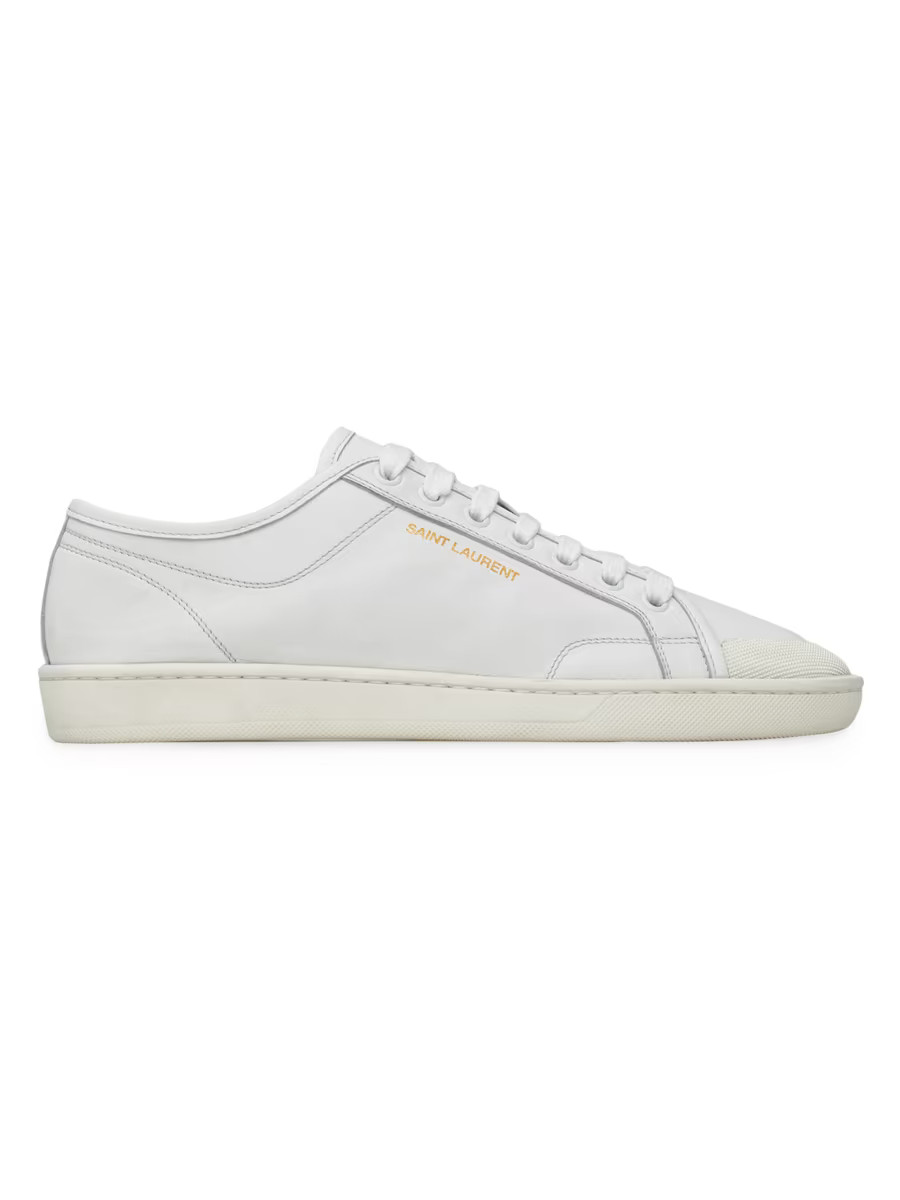 Gym Sneakers in Smooth Leather | Saks Fifth Avenue