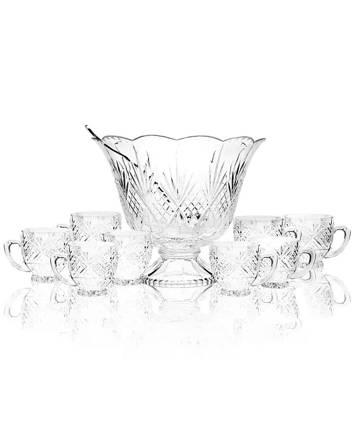 Viski Footed Punch Bowl