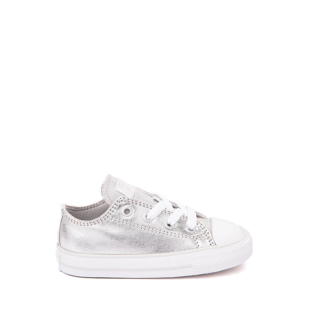 Converse Chuck Taylor All Star Lo Sparkle Party Sneaker - Baby / Toddler - Metallic Granite | Journeys