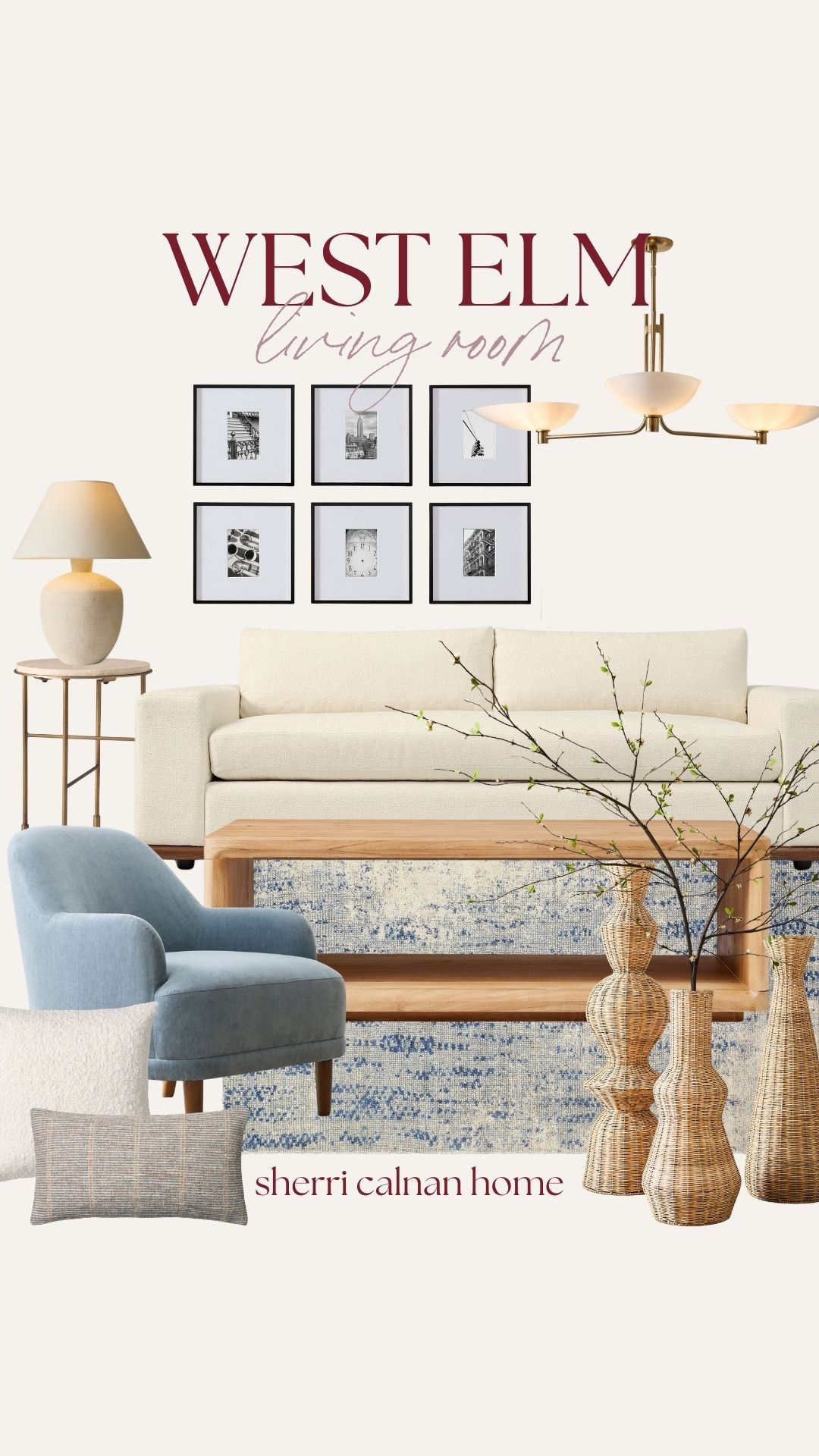 West Elm living room styling with clean lines and layered textures. A soft neutral sofa paired with coastal accents and warm wood tones for a timeless, relaxed feel. West Elm living room, neutral living room decor, coastal modern style, layered textures, organic modern home, living room inspiration, timeless furniture, Sherri calnan home

#LTKHome