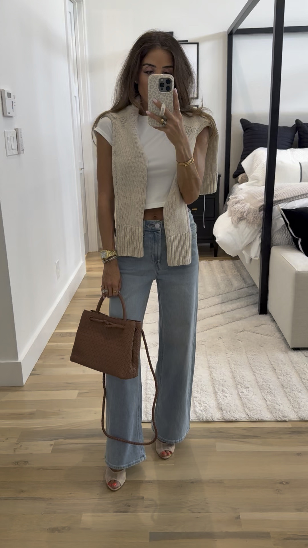$50 jeans fall outfit size 24s love these jeans sweater xs

#LTKPetite #LTKSaleAlert