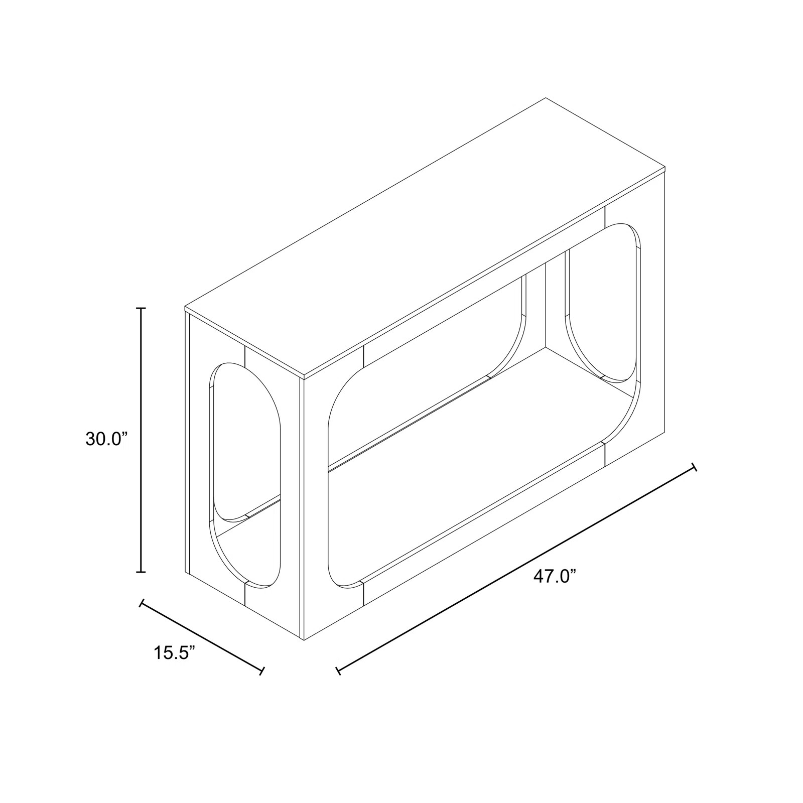 Northfleet 47" Console Table | Wayfair North America