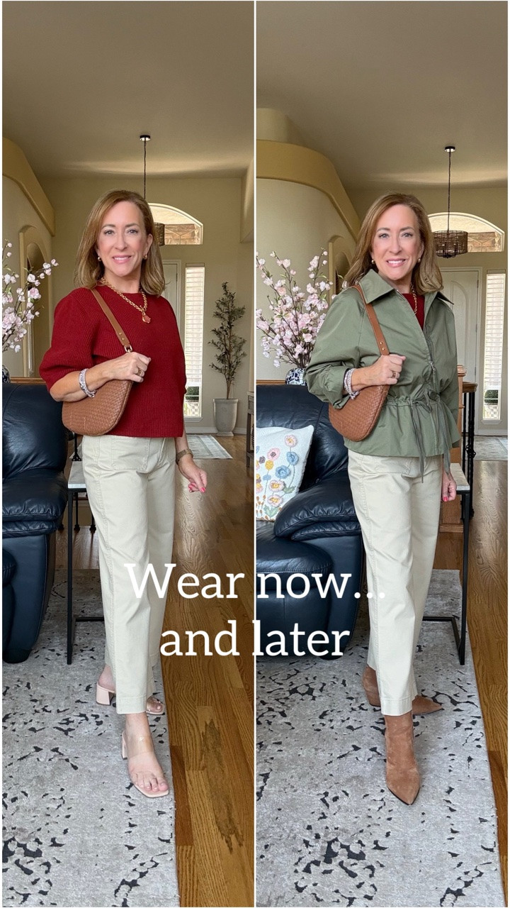 How to get the most out of your wardrobe: choose pieces that easily transition from late summer to early fall. 

For reference I am 5’0 wearing a 26P in the pants. 

A PS in the sweater, and a PS in the jacket.

Affordable finds from
Loft.

#LTKootd #LTKOver40 #LTKPetite