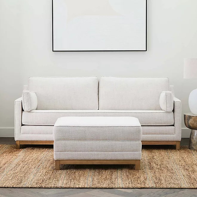 Details by Becki Owens Freesia Upholstered Sofa and Storage Ottoman | Sam's Club
