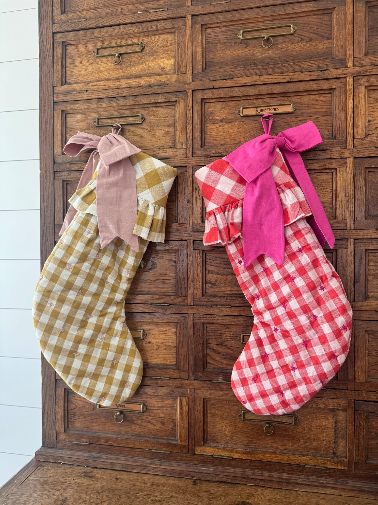 Cottage Core Inspired! These gingham stockings are incredible from Anthropologie!

#LTKSeasonal #LTKHoliday #LTKHome