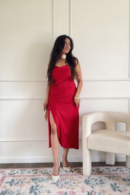 Valentine’s Day outfit, Valentine’s Day dress, cocktail dresses, red dress, satin dress, wedding guest outfit 

#LTKwedding #LTKfindsunder50 #LTKGiftGuide