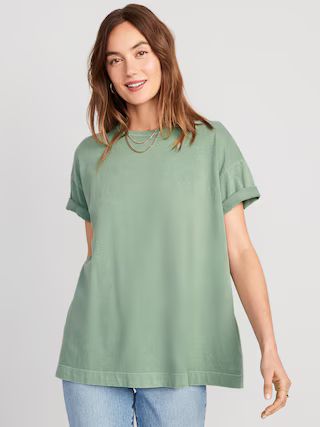 Oversized Vintage Tunic T-Shirt for Women | Old Navy (US)