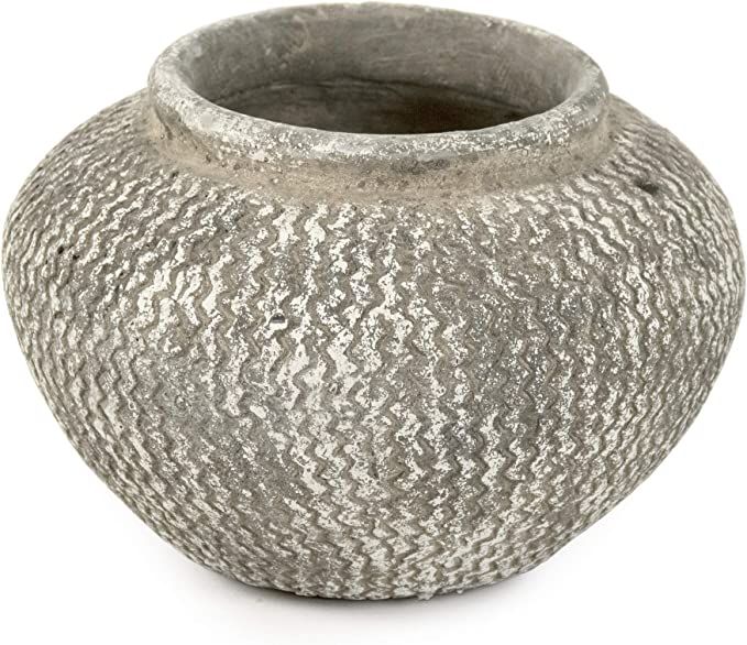 ZENTIQUE Distressed Vase, One Size, Grey, White | Amazon (US)