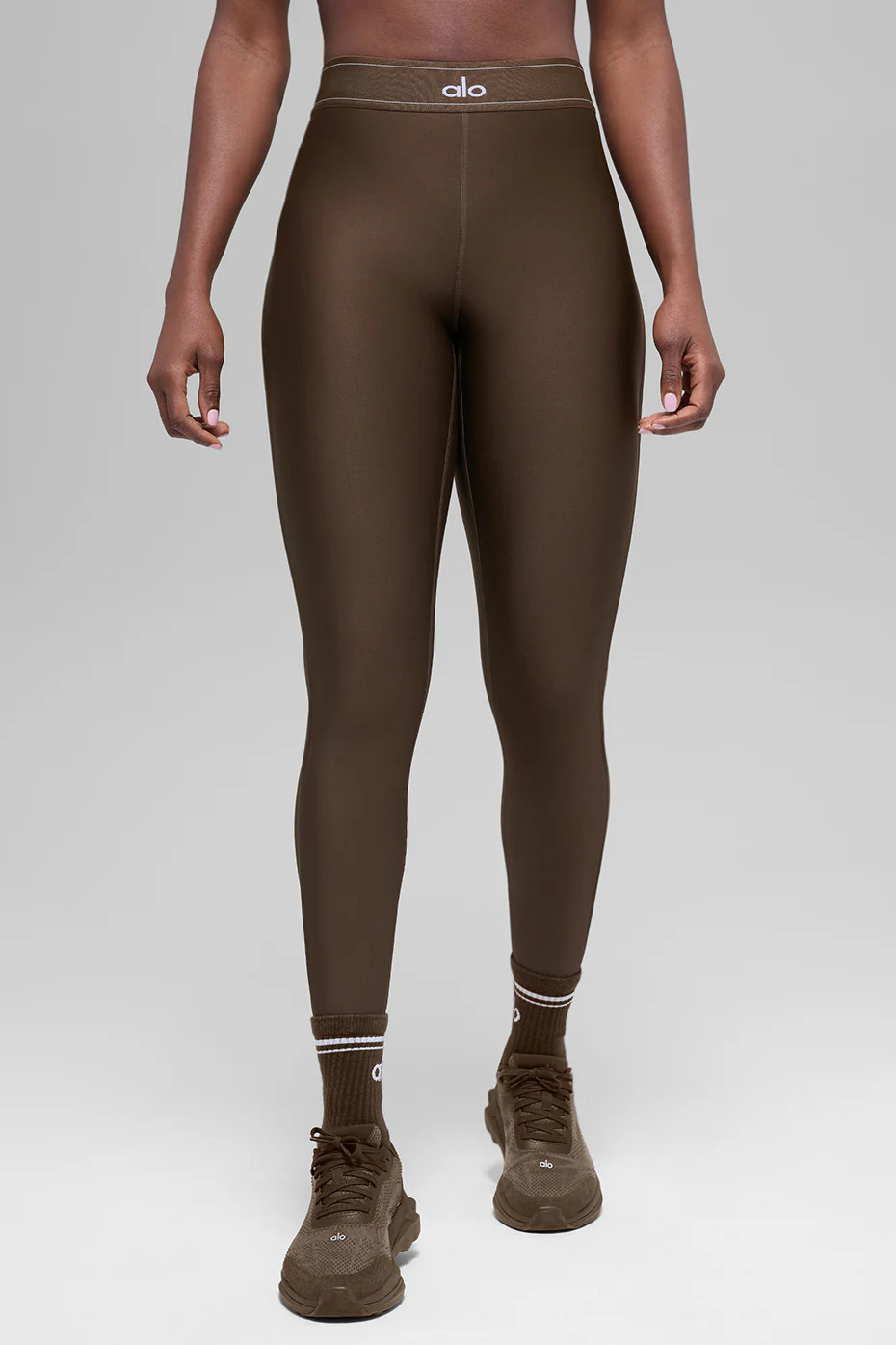 ALO | Airlift High-Waist Suit Up Legging in Espresso Brown, Size: 2XS | Alo Yoga (US)