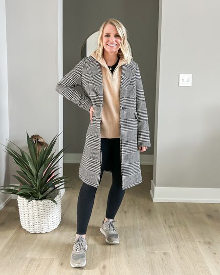 What I wore this week! Real life mom outfit. This coat is 50% off!! Sizing details ➡️ Coat- xs || sweatshirt- small || leggings- xs || shoes- 7.5

#LTKstyletip #LTKCyberWeek #LTKSeasonal