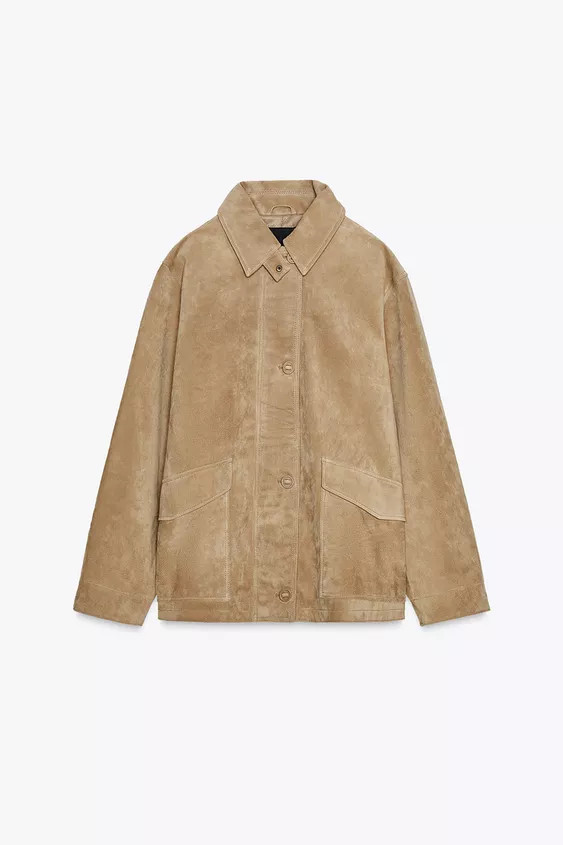 SUEDE LEATHER JACKET | Zara US