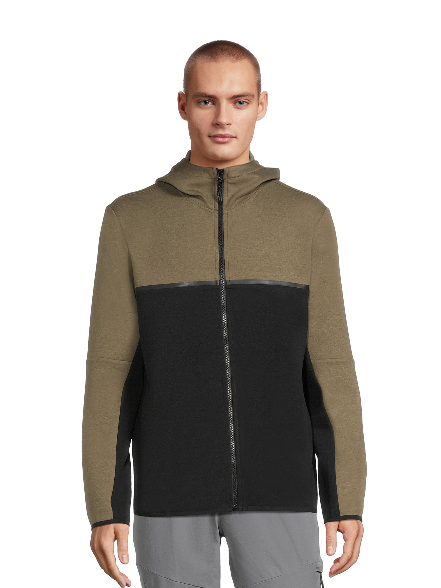 Athletic Works Men's and Big Men's Fusion Knit Jacket, Sizes S-3XL - Walmart.com | Walmart (US)