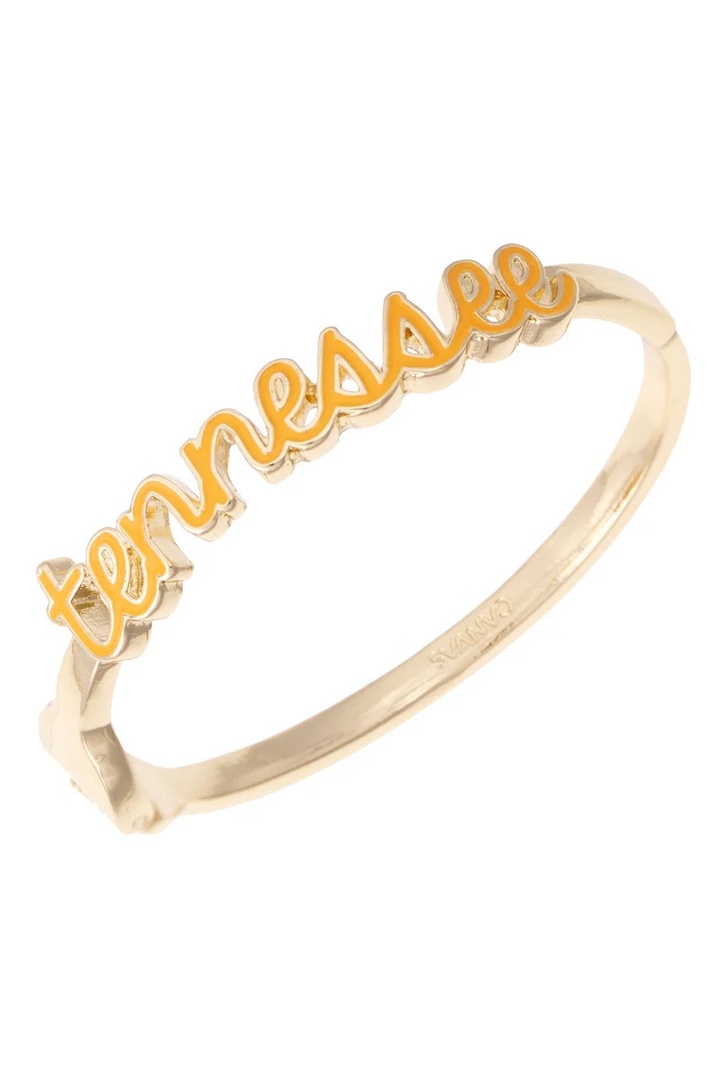 Tennessee Vols Cursive Enamel Hinge Bangle | CANVAS