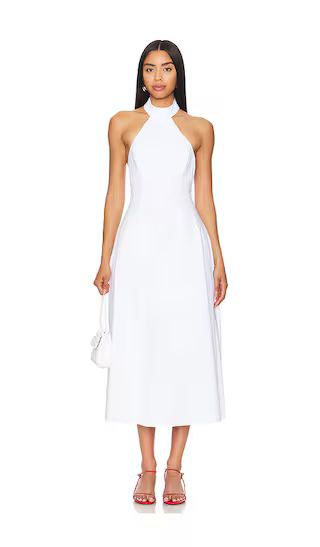Genevieve Poplin Midi Dress in Orchid White | Revolve Clothing (Global)