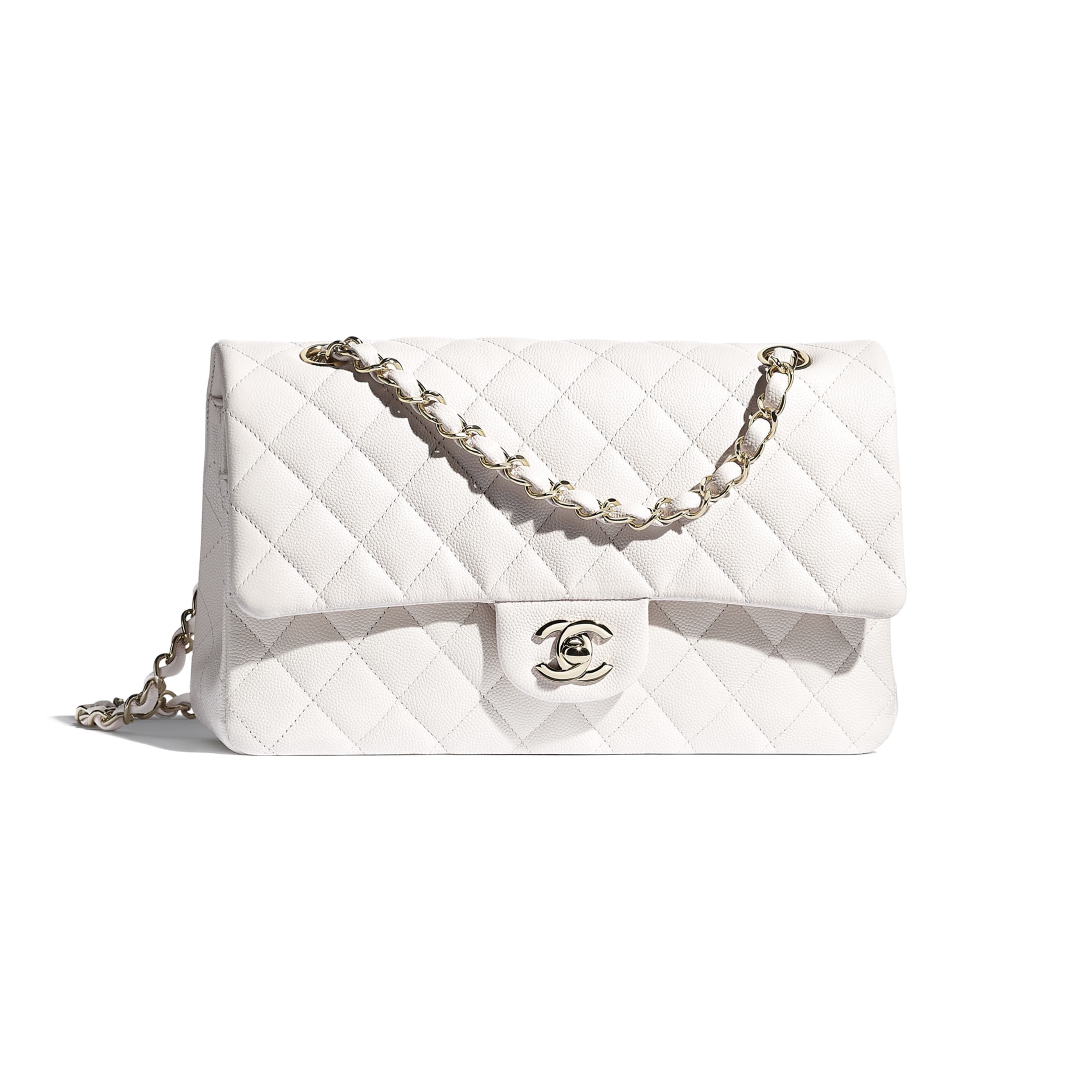 Grained Shiny Calfskin & Gold-Tone Metal | Chanel, Inc. (US)