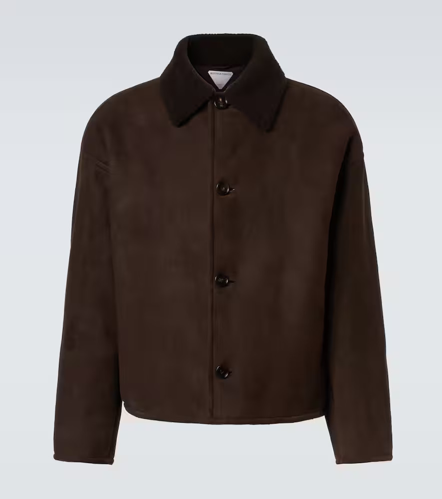 Bottega Veneta Leather and shearling jacket | Mytheresa (US/CA)