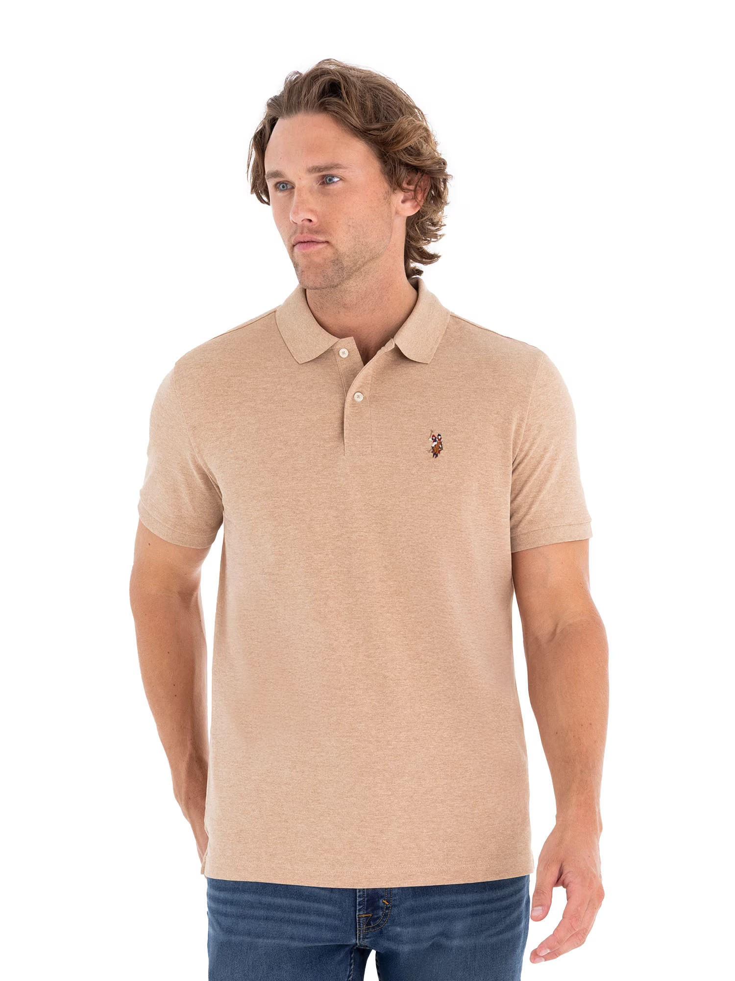 U.S. Polo Assn. Men's Interlock Polo Shirt | Walmart (US)