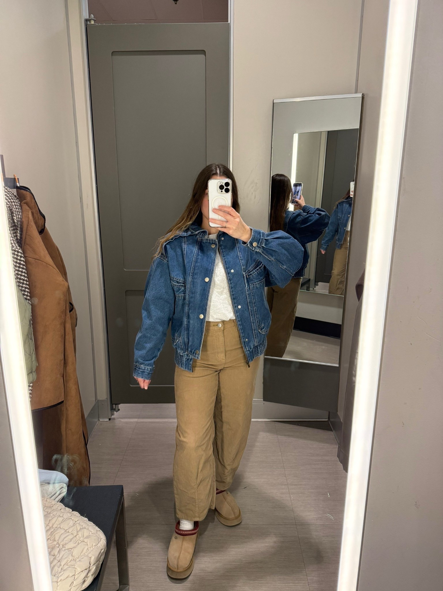 Denim jacket, bomber jacket, women’s coat 

#LTKootd #LTKGiftGuide #LTKSeasonal