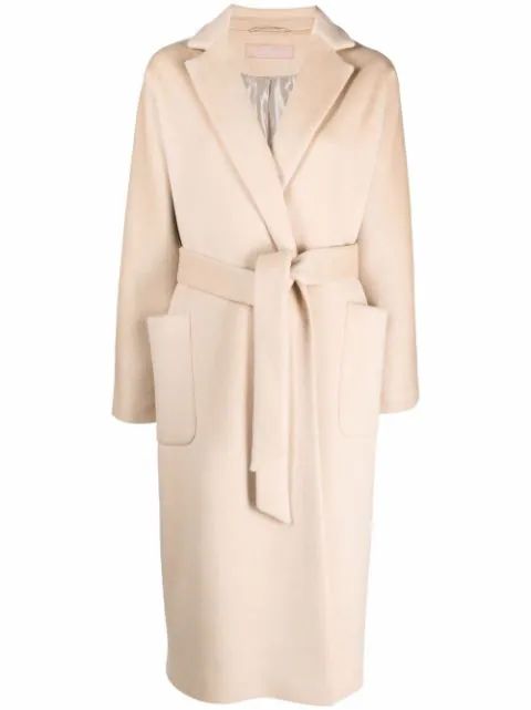 belted wool-cashmere coat | Farfetch (UK)