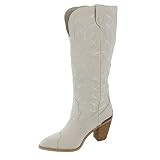 Very Volatile Women's Preston Fashion Boot, Off White, 8 | Amazon (US)
