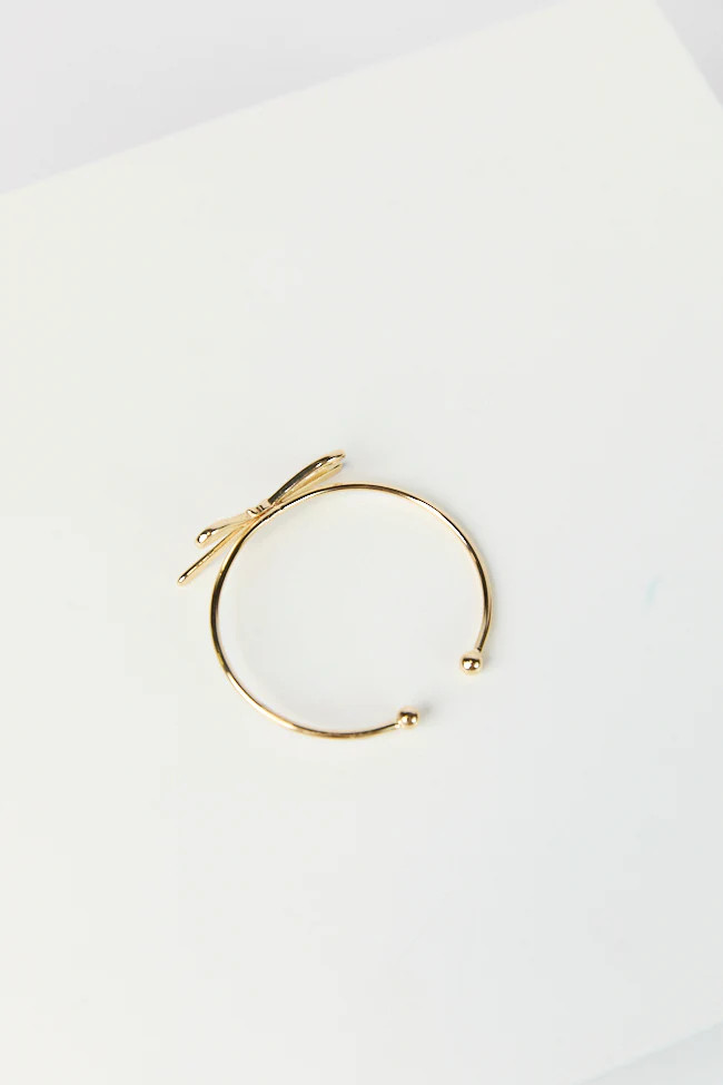 Bow Cuff Bracelet | Pink Lily