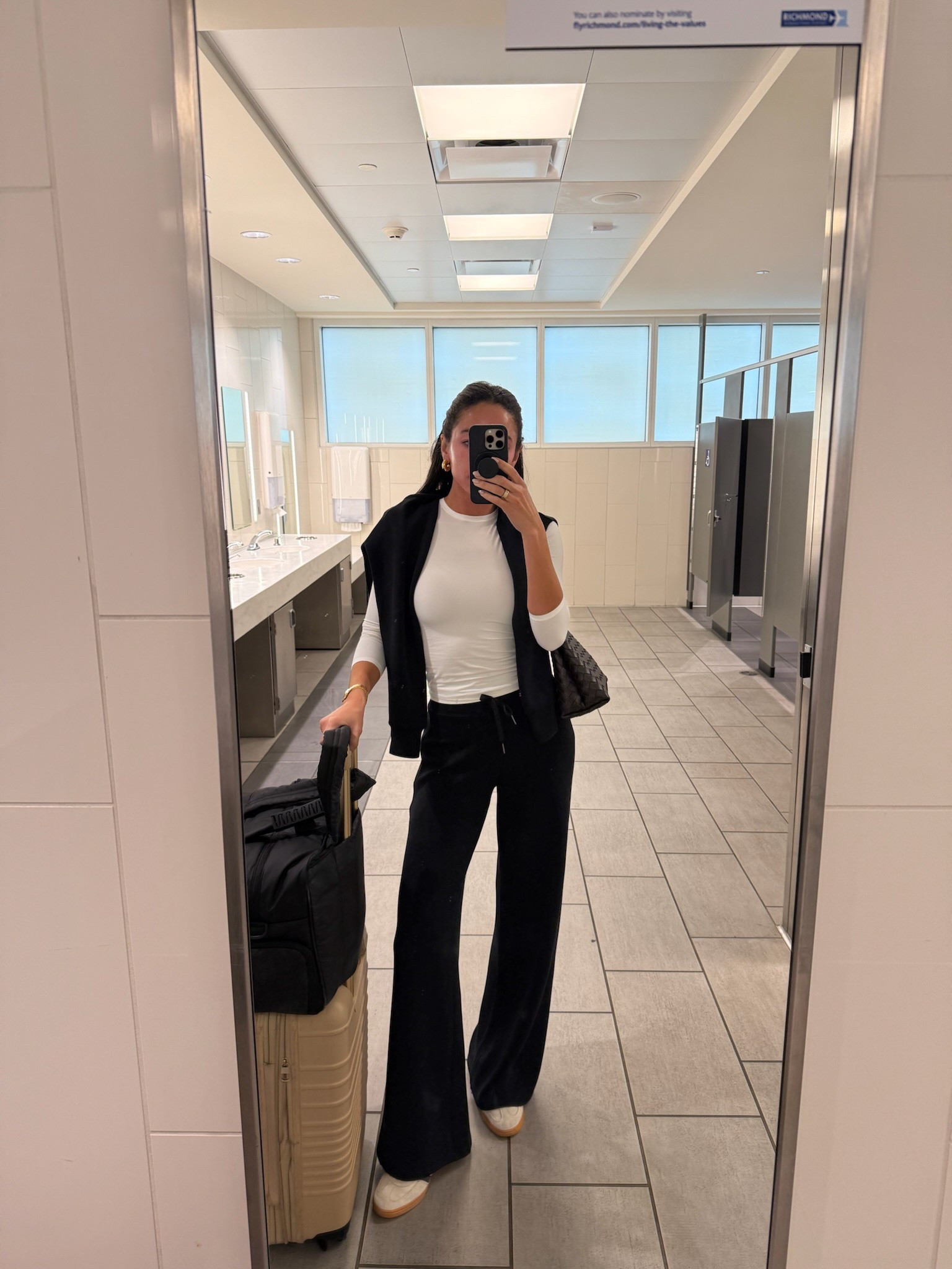 Use code LTKSPANX for 20% OFF Spanx! Wearing size XS Tall wide leg pants, S pullover, XS white tee - I’m 5’8” for reference 


Travel outfit 
Airport outfit 
Lounge set
Loungewear

#LTKStyleTip #LTKSpringSale #LTKFindsUnder100