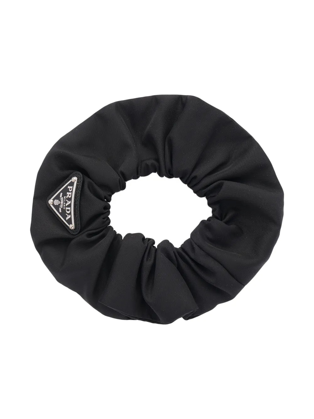 Prada Re-Nylon triangle-logo Scrunchie - Farfetch | Farfetch Global