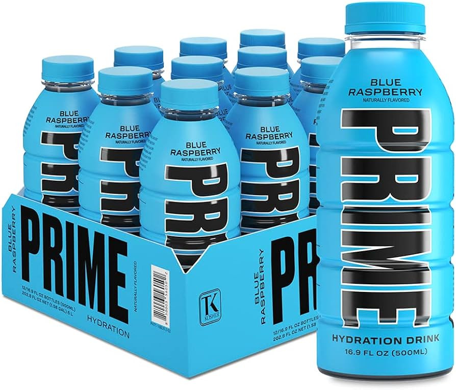 PRIME Hydration BLUE RASPBERRY | Sports Drinks | Electrolyte Enhanced for Ultimate Hydration | 25... | Amazon (US)