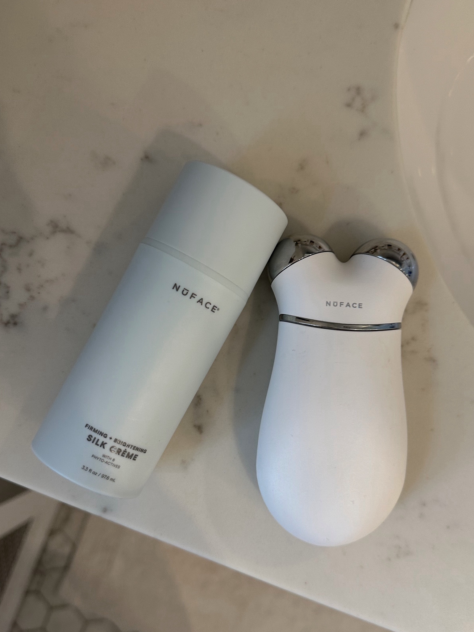 The @mynuface has been part of my routine for years and when I'm consistent with it (5 minutes, a few times a week), I notice that my entire face looks less puffy and more defined. I have a full video showing how I use and the before and after comparing two sides. I use the regular, but the mini is just as good (same strength). The only difference is that you are not able to interchange attachments #NuFacePartner

#LTKbeauty