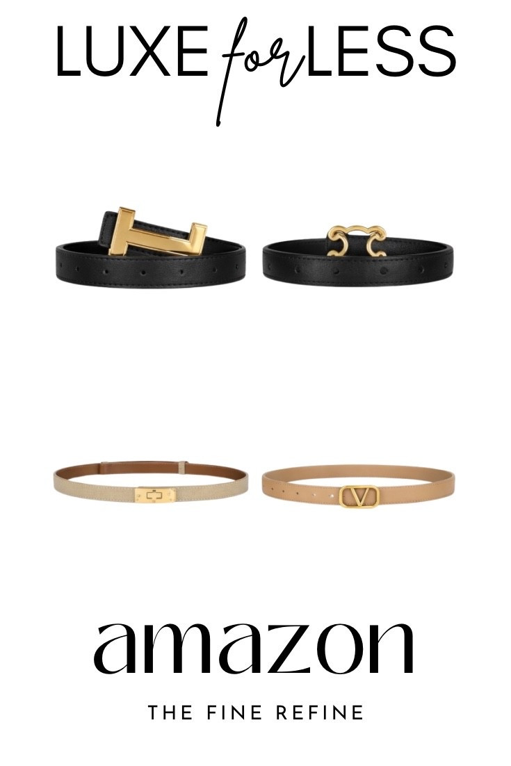 Amazon designer-inspired belts — H buckle, triomphe style, and V logo look for less. Luxury belt dupes under $20 that elevate any outfit. #LookForLess

#LTKSpringSale #LTKSaleAlert #LTKWorkwear