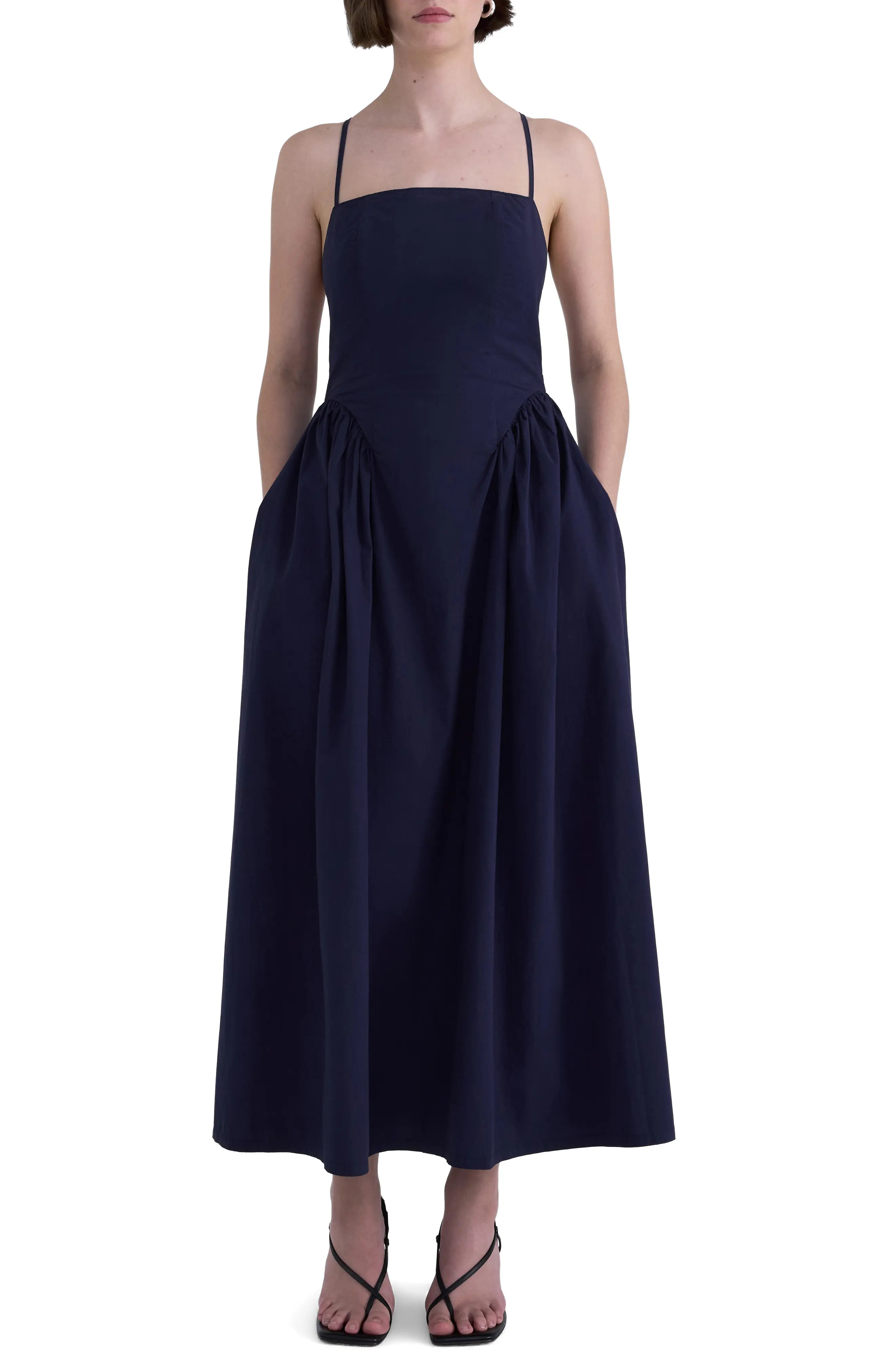 Sadee Cotton Poplin Midi Dress (Women) | Nordstrom | Nordstrom