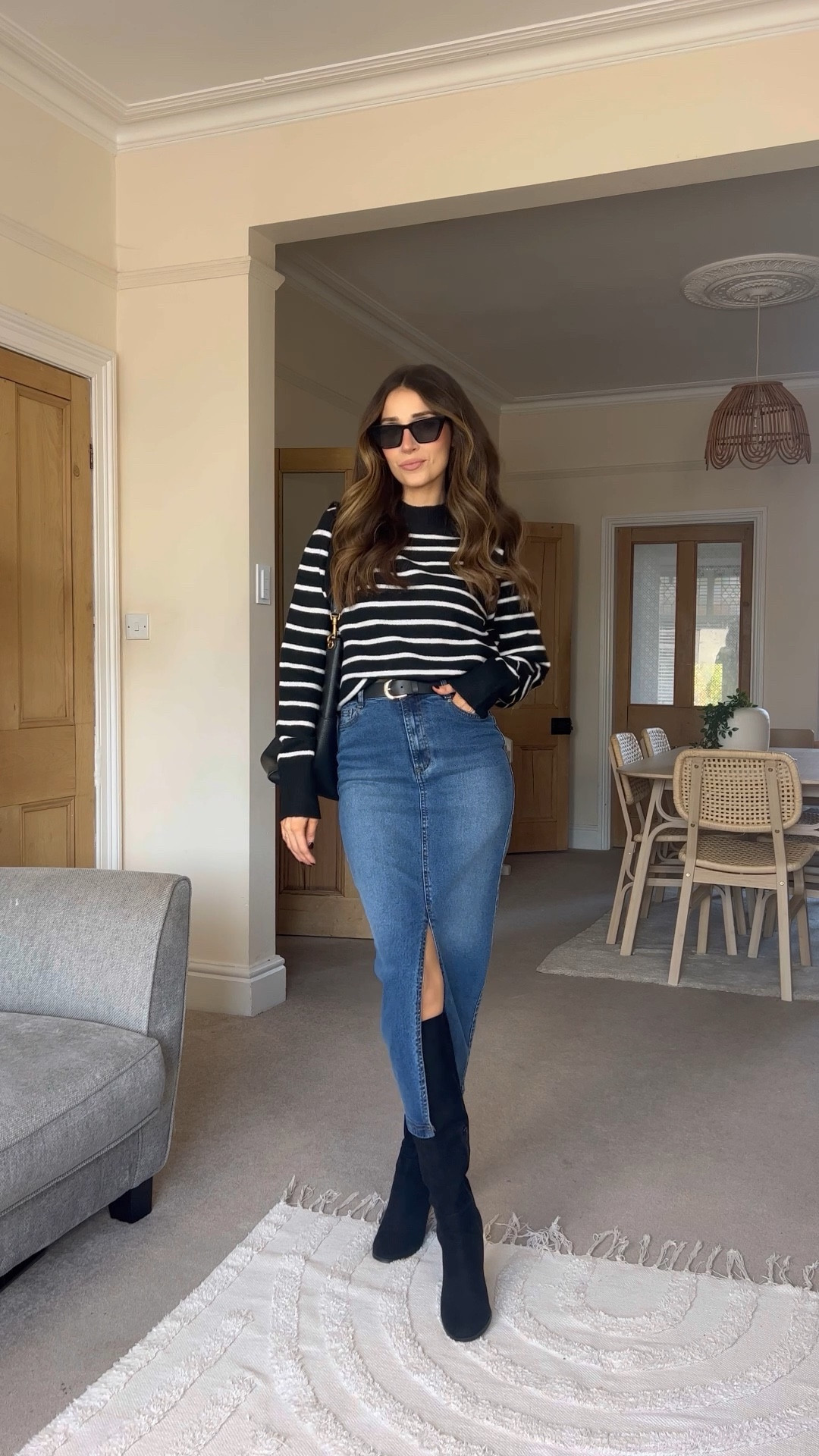 Weekly outfit roundup ✨ Denim skirt, puffer coat, date night, jumpsuit ✨ 

#LTKeurope