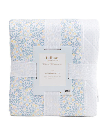 Floral Quilt Set With Polka Dot Reverse | Marshalls