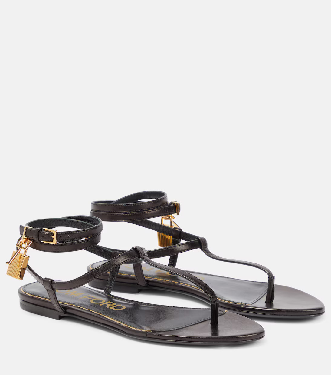 Padlock leather thong sandals | Mytheresa (INTL)