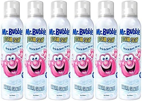 Mr. Bubble Extra Gentle Foam Soap - Fragrance Free Kids Hand and Body Wash 8OZ, Pack of 6 | Amazon (US)