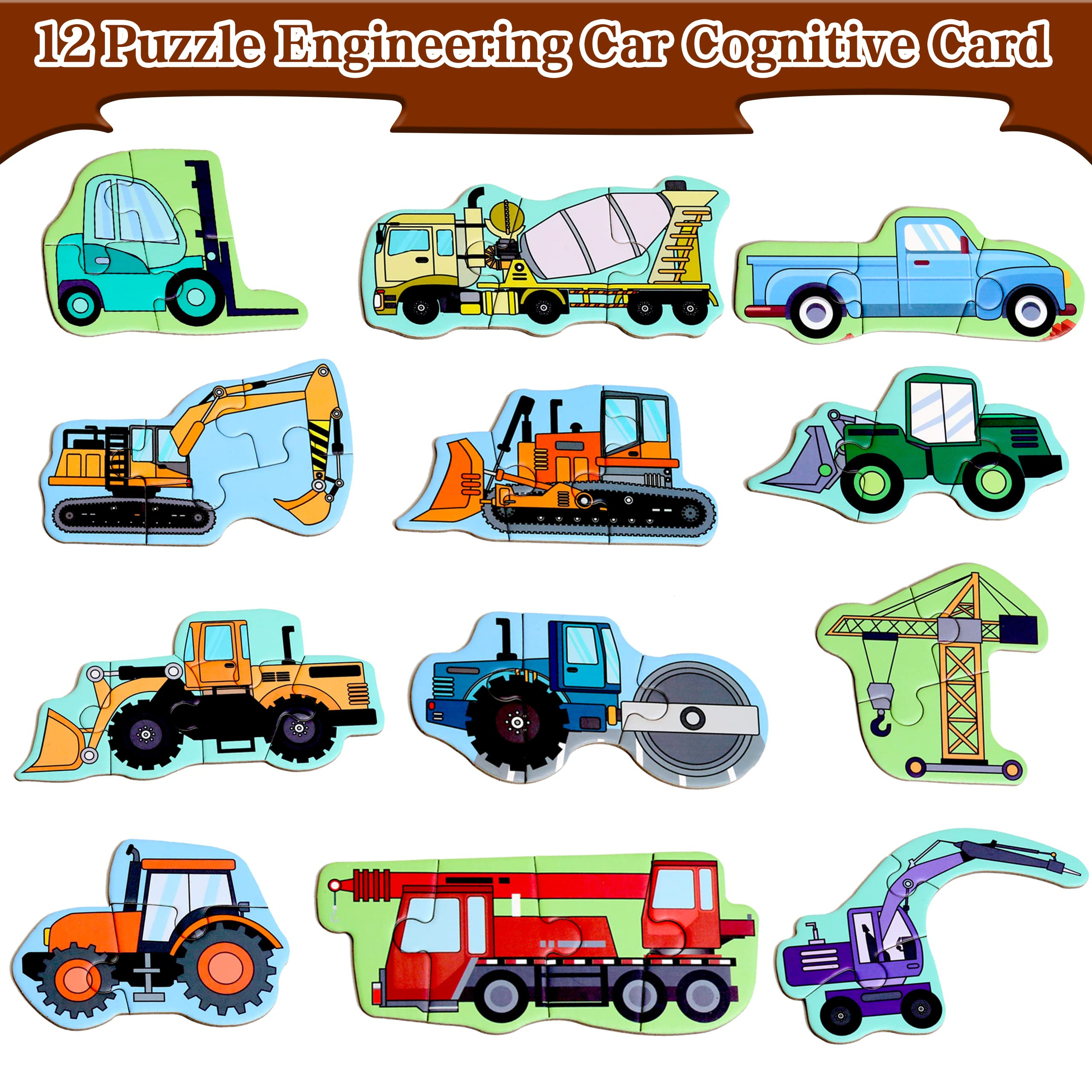 Magnetic Puzzles for Kids Ages 1-3, Travel Toddler Puzzles Ages 2-4 Year, Excavator Refrigerator ... | Amazon (US)