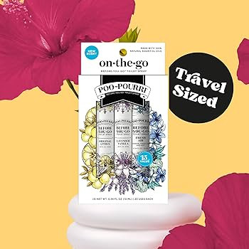 Poo-Pourri Before-You-Go Toilet Spray, Travel Essentials, .34 Fl Oz, In A Pinch Variety 3 Pack, E... | Amazon (US)