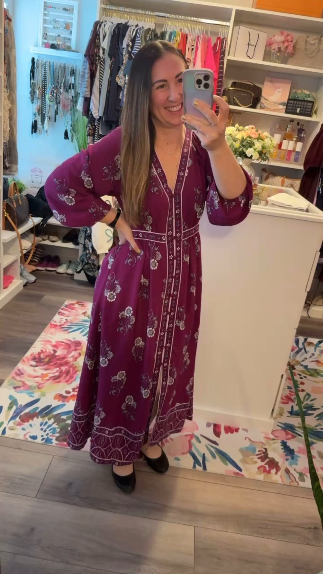 This ball magenta color is everything!  The @loft is slaying Fall this season! 