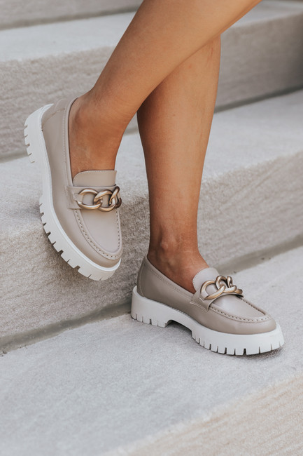 Taupe Sutton Platform Loafers | Magnolia Boutique