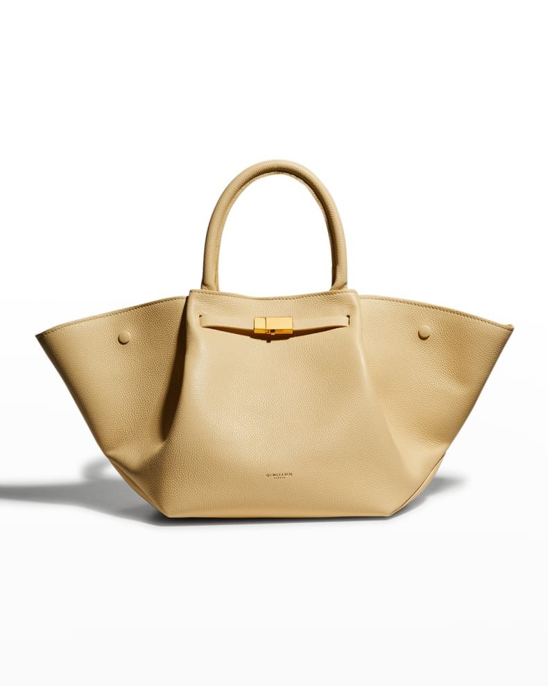 DeMellier Midi New York Buckle Leather Tote Bag | Neiman Marcus