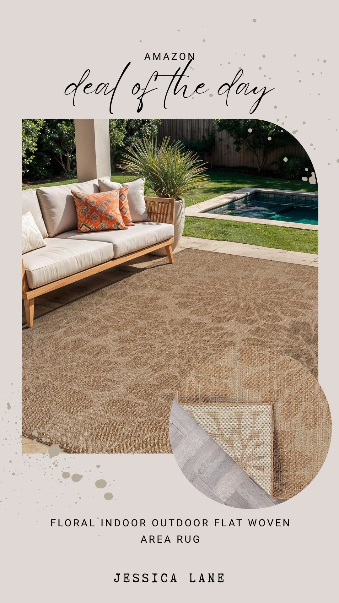 This floral indoor-outdoor flat woven rug is a durable and stylish way to anchor your patio or high-traffic indoor spaces.#amazondeals #homedecor #outdoorstyle #amazonhome

#LTKSeasonal #LTKHome #LTKSaleAlert