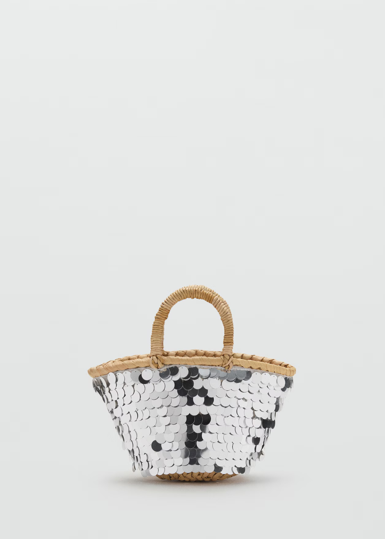 Sequined mini-basket - Women | MANGO USA | Mango (US/MX/AU)