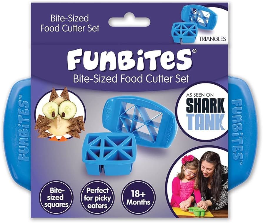 Food Cutter for Kids, Blue Triangles | Amazon (US)