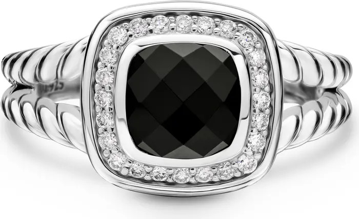 Petite Albion® Diamond Halo Cushion Ring | Nordstrom