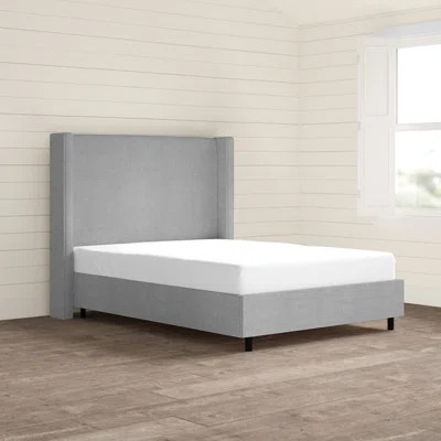 Harwick Upholstered Panel Bed Size: Queen, Color: Gray | Wayfair North America