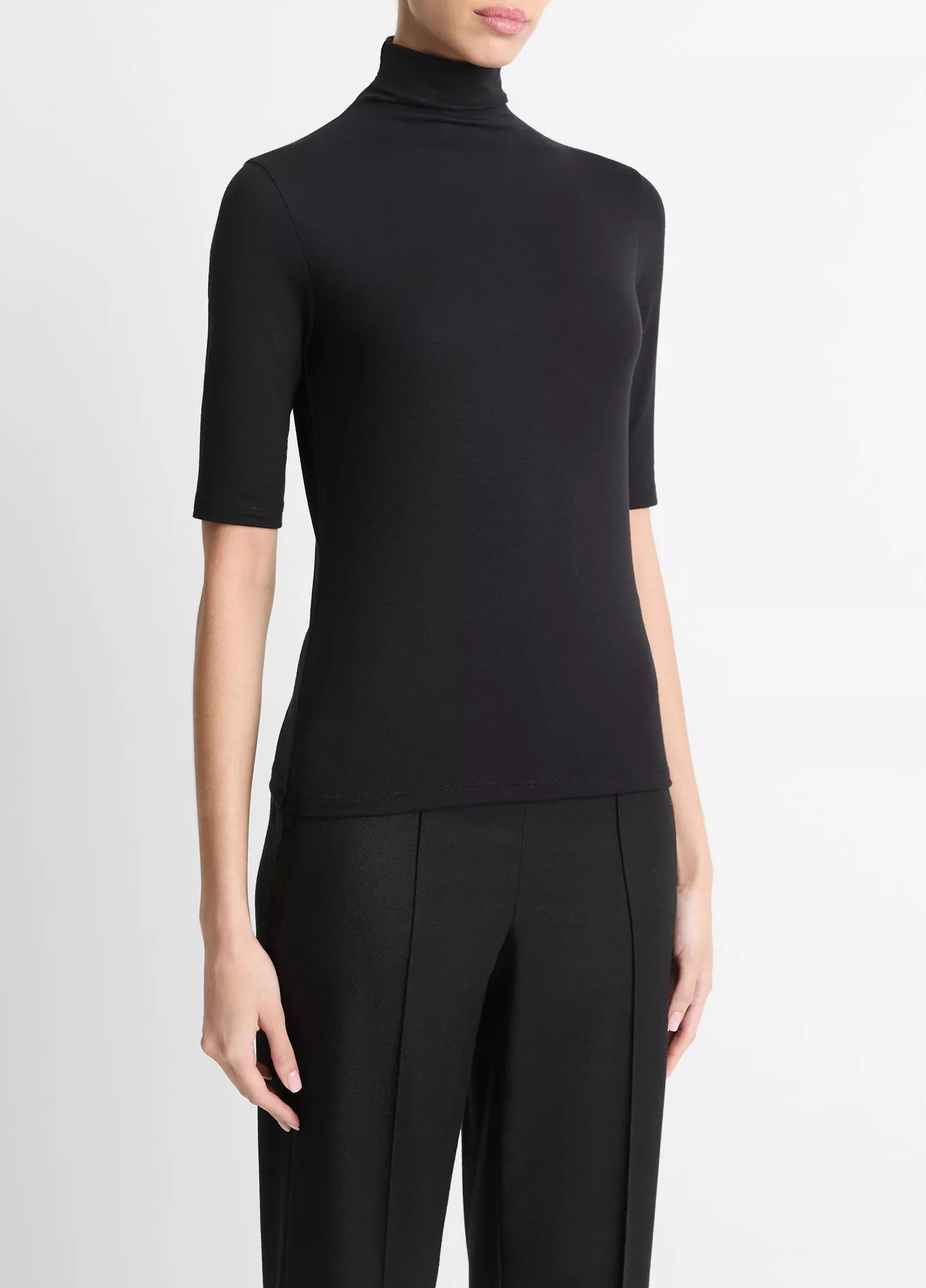 Elbow-Sleeve Turtleneck | Vince LLC