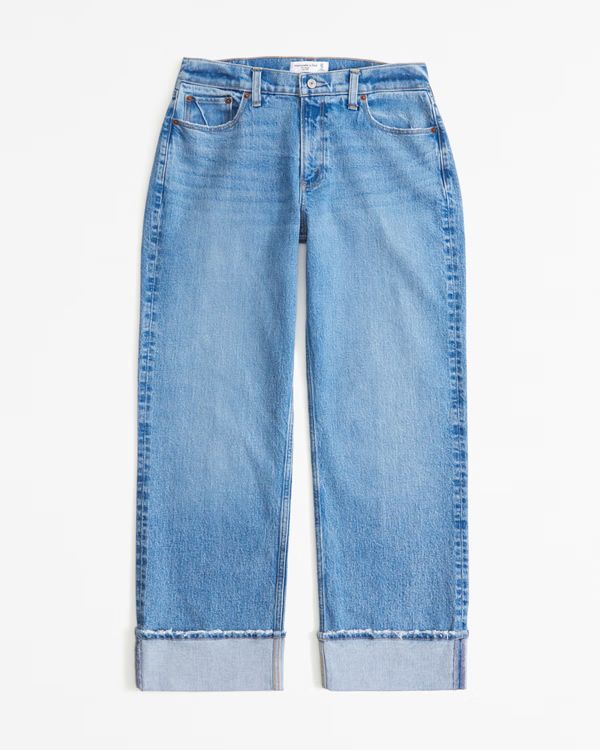 Curve Love Low Rise Baggy Jean | Abercrombie & Fitch (US)