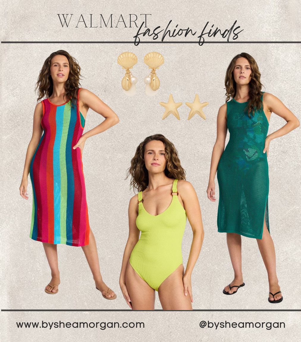 Walmart vacation looks, Walmart swimsuits, Walmart coverups 

 #LTKTravel